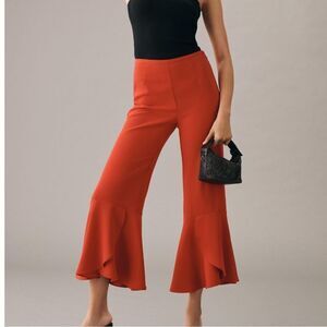 Anthropologie Maeve Late Night Frills Pants NWT